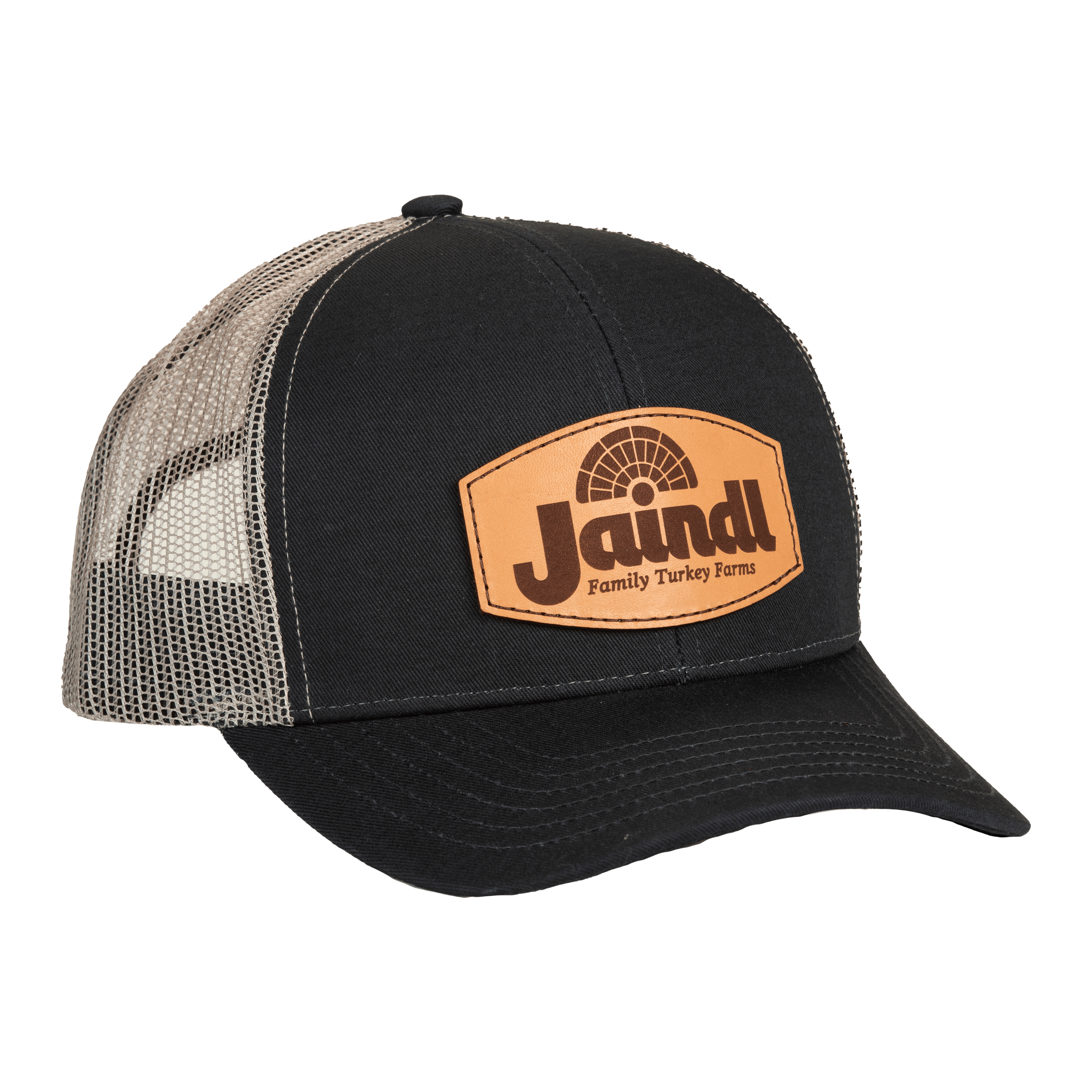 Sig Sauer Leather Patch Logo Trucker Hat – Olive Drab, Snapback, One Size